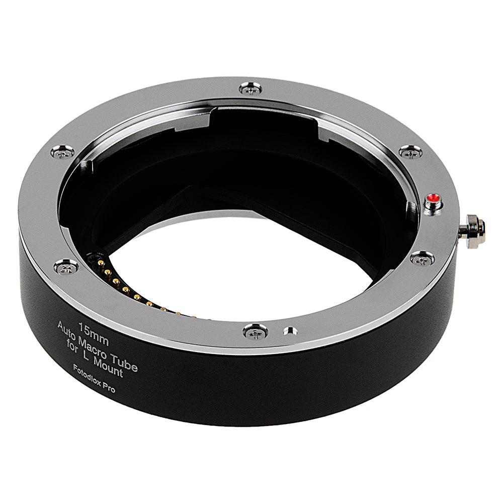Fotodiox Pro Automatic Macro Extension Tube, 15mm Section - for L-Mount Alliance Mirrorless Cameras for Extreme Close-up Photography