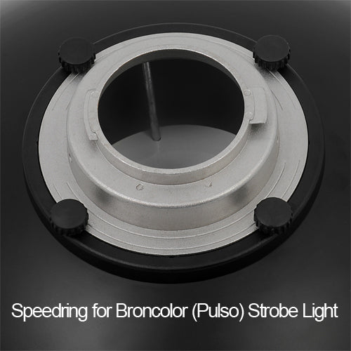 Fotodiox Pro Beauty Dish with Elinchrom Speedring for Elinchrom, Calumet Genesis, and Compatible - All Metal, Soft White Interior