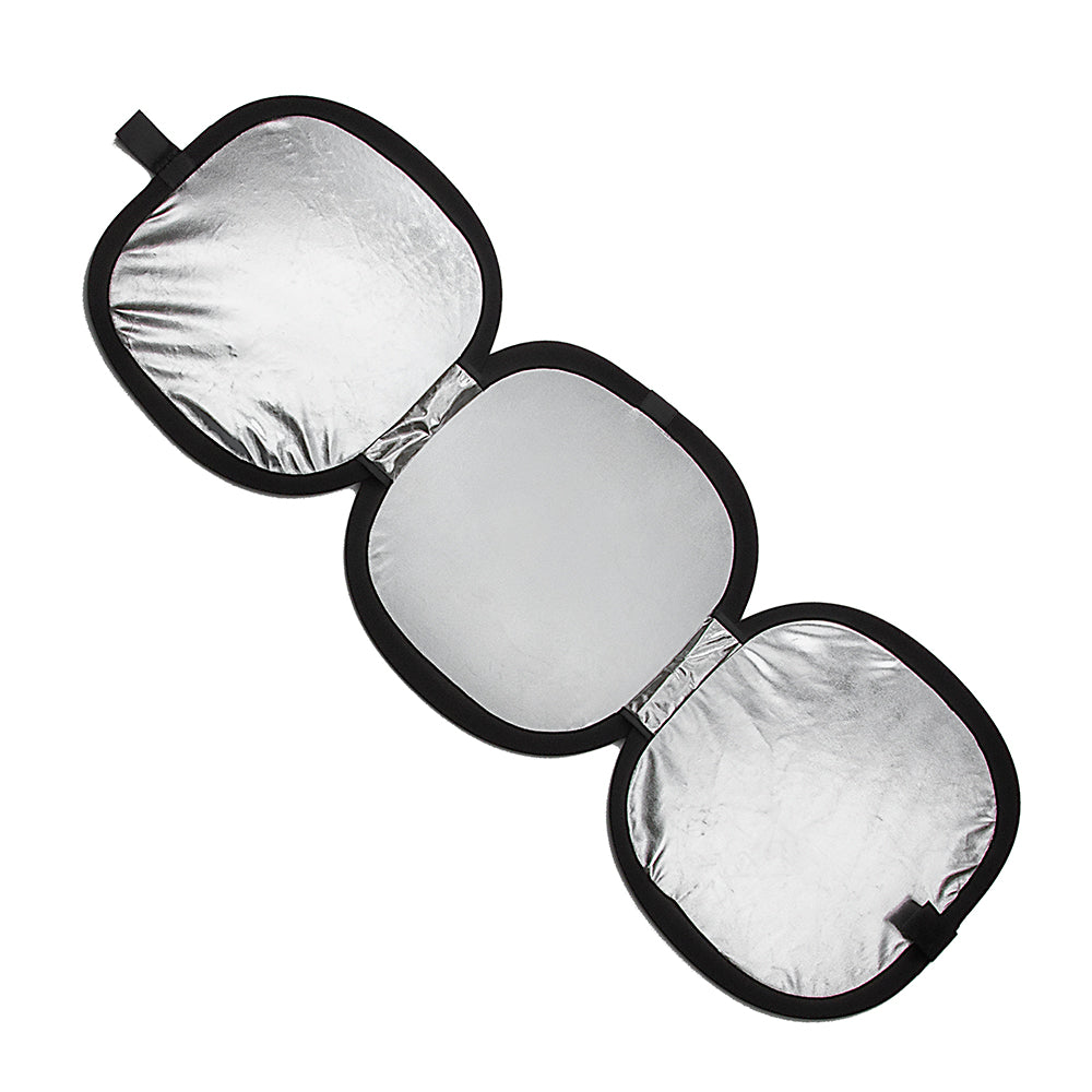 Fotodiox Hand-held Collapsible Tri-fold Reflector + Gray Card/White Balance Digital Target Combo Disc